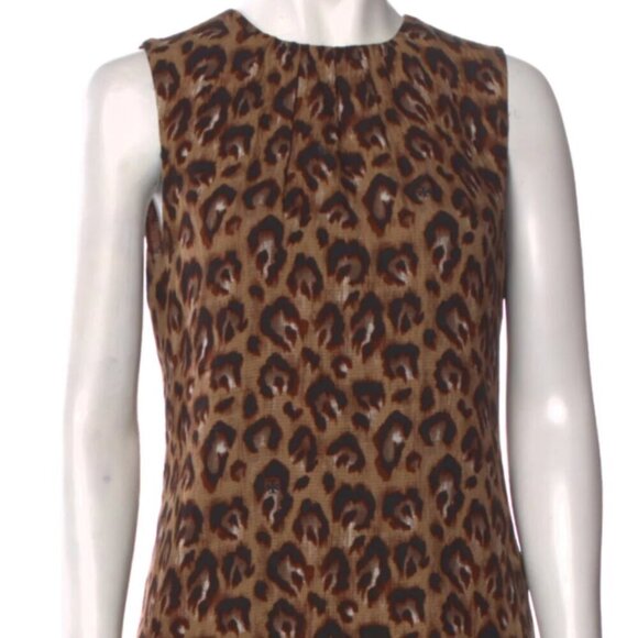 Tory Burch Tops - Tory Burch Zorra Chic Leopard Silk Tank Top